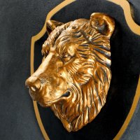 Декор Хорошие сувениры Голова медведя 1341799 (бронза/черный)