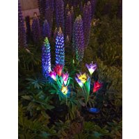 Садовый светильник-фигура Чудесный Сад Ирисы фиолетовые 695 (2 шт)