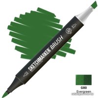 Маркер художественный Sketchmarker Brush Двусторонний G80 SMB-G80 (вечнозеленый) в Витебске