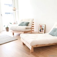 Кресло-кровать Krasawick Клевер 90 KW 1043 (светлое дерево/бежевый)