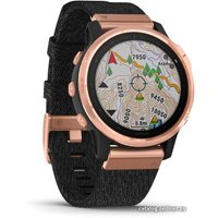 Умные часы Garmin Fenix 6s Sapphire (розовое золото/черный)