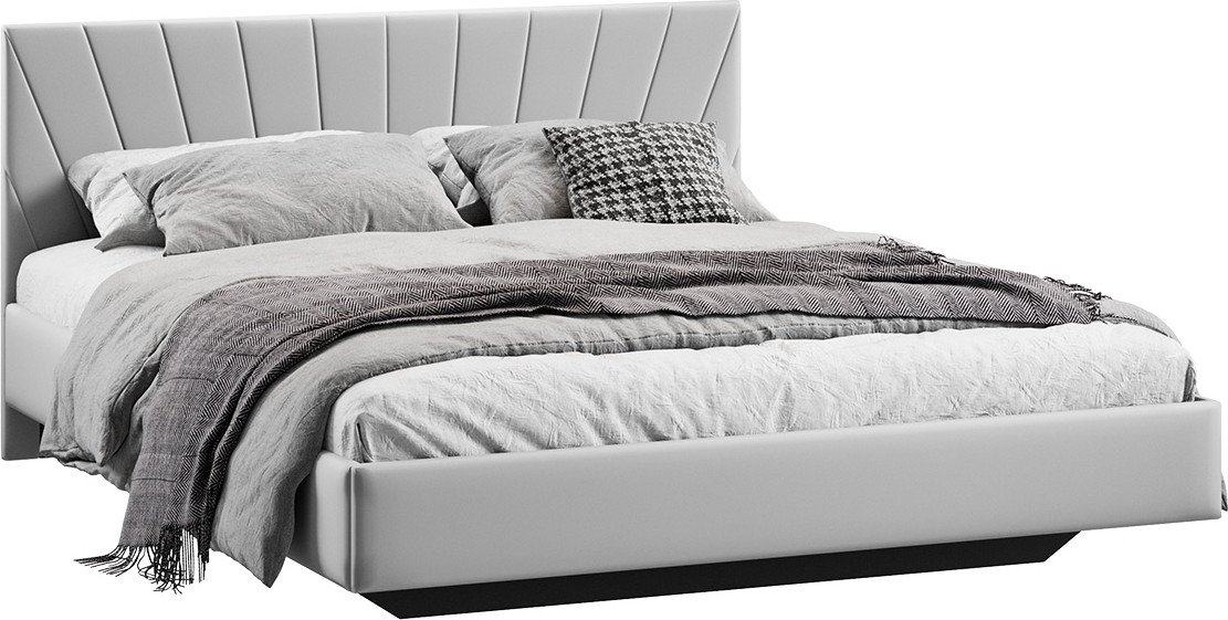 

Кровать Трия Эвори 180x200 Тип 1 (велюр Confetti Silver)