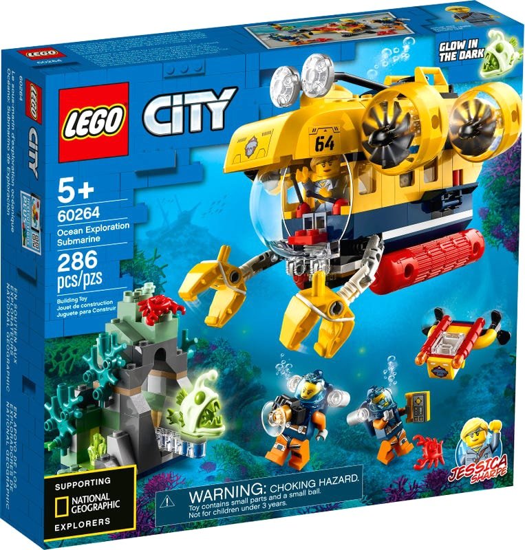 

Конструктор LEGO City 60264 Океан: исследовательская подводная лодка