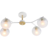 Припотолочная люстра Mirastyle MH-5071/4 WH+WOOD