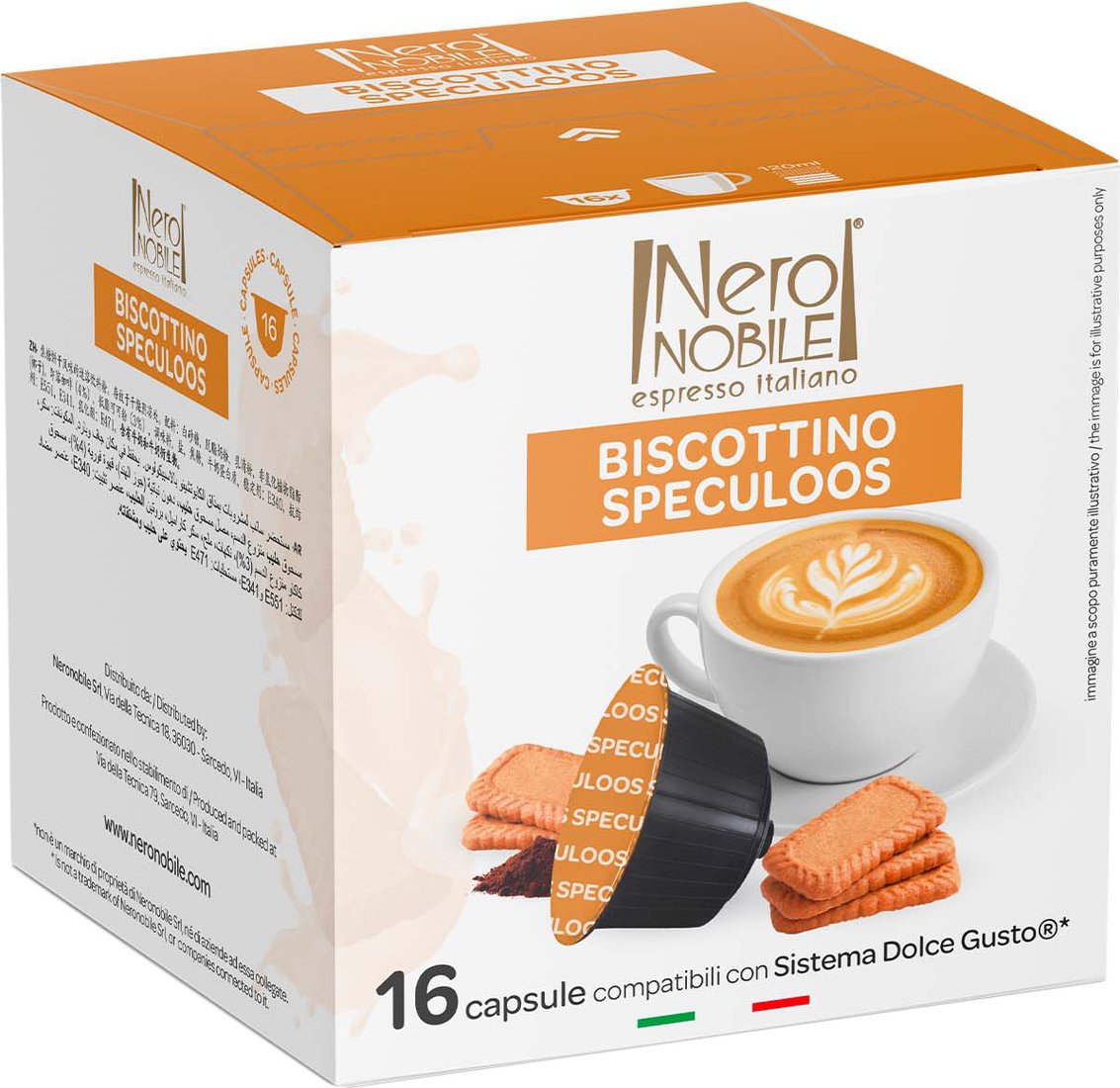 

Кофе в капсулах NeroNobile Dolce Gusto Biscottino Speculoos 16 шт