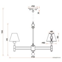 Подвесная люстра Favourite Avangard 2953-6P