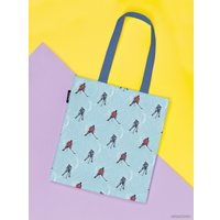 Сумка шоппер JoyArty Хоккеисты в игре ткань под лен bsh_50551