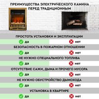 Электрокамин Planta PFP-FS400 (золотистый)