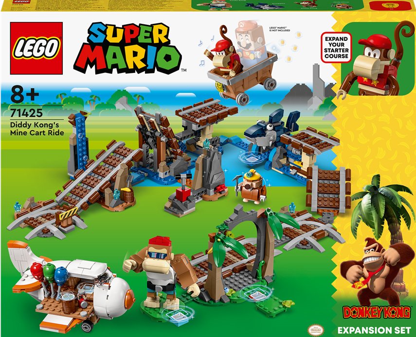 

Конструктор LEGO Super Mario 71425 Дополнение Поездка Дидди Конга на шахтной тележке