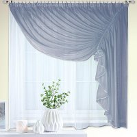 Тюль Nivasan Ромео 280x170 правая RM (серый)