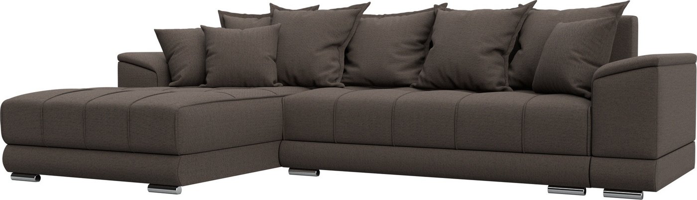 

Угловой диван Лига диванов НордСтар левый 122928L (рогожка амур коричневый)