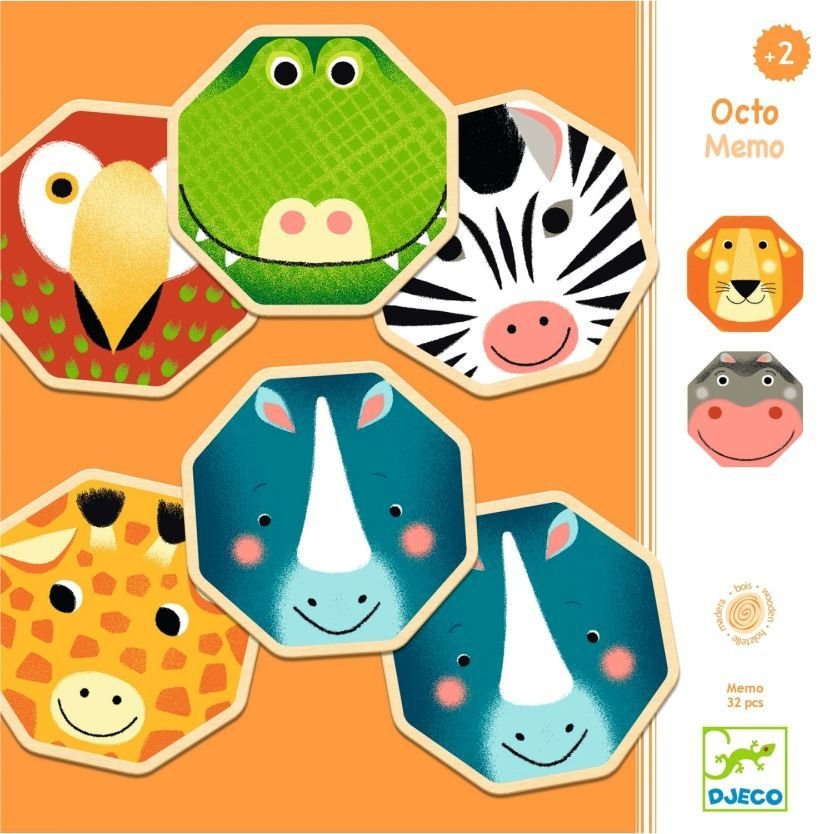 

Развивающая игра Djeco Мемо-мордочки 01648