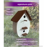 Кормушка для птиц БСМ Декоративный домик 0055