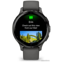 Умные часы Garmin Venu 3S (серая галька, с силиконовым ремешком)