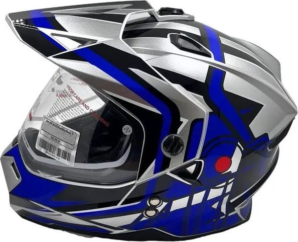 

Мотошлем AIM JK802S 802-012-XL (XL, синий/серый/черный)