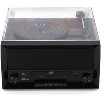 Многофункциональный аудиоцентр Ritmix LP-400B (черный/коричневый)
