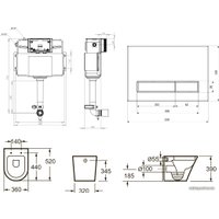 Унитаз приставной Lavinia Boho Relfix Biore 5 в 1 87551040 (белый/светлое дерево пластик)