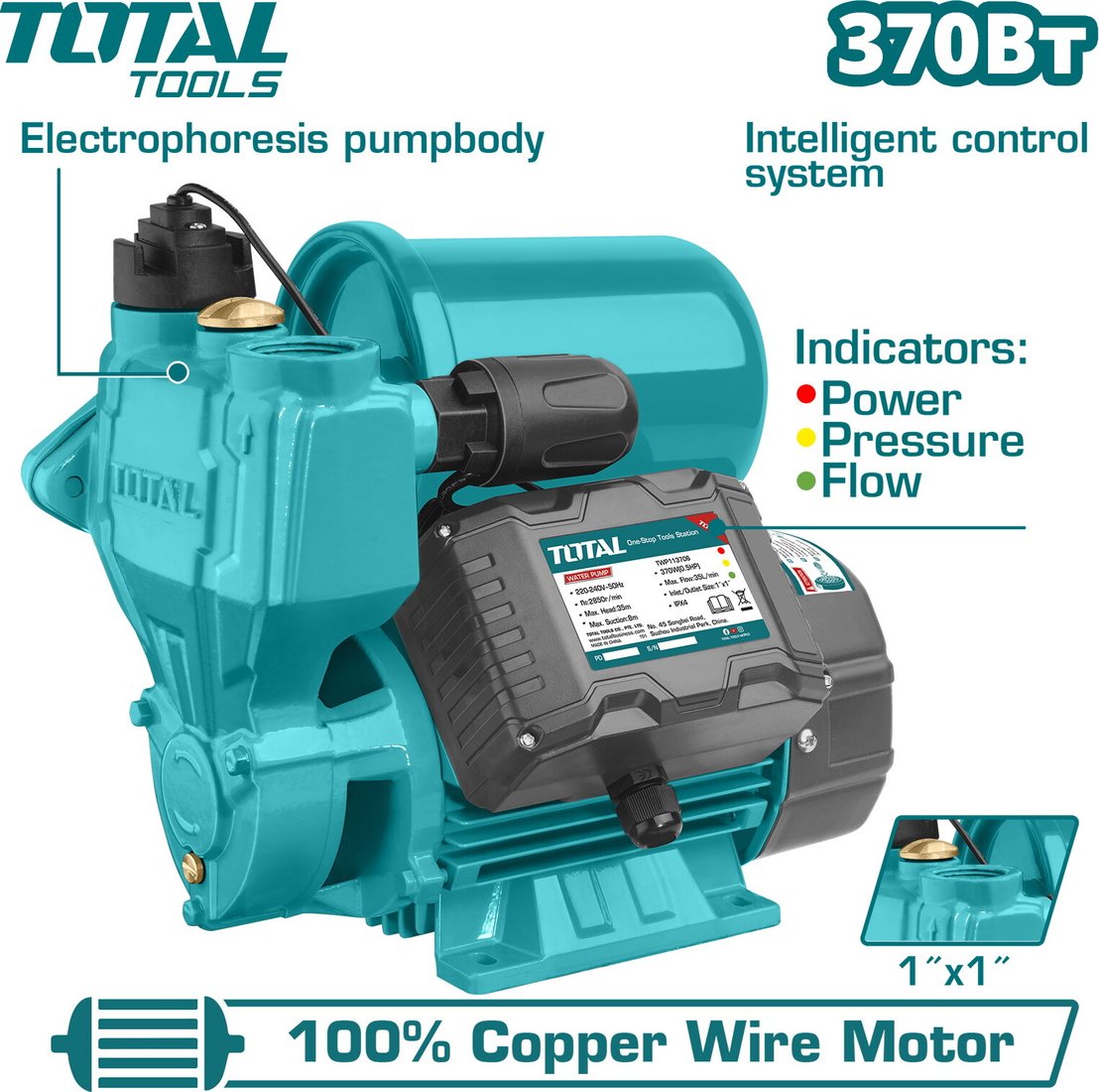 

Самовсасывающий насос Total TWP113706