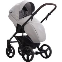 Универсальная коляска BEBETTO Magnum Light SE Pro (2 в 1, 06 светло-серая кожа/черная рама)
