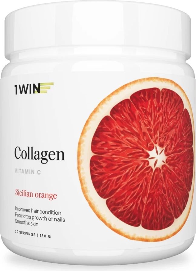

Витамины, минералы 1WIN Collagen + Vitamine C (сицилийский апельсин, 180 г)