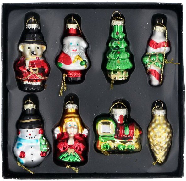 

Елочная игрушка Gisela Graham All Glass 1746 (8 шт)