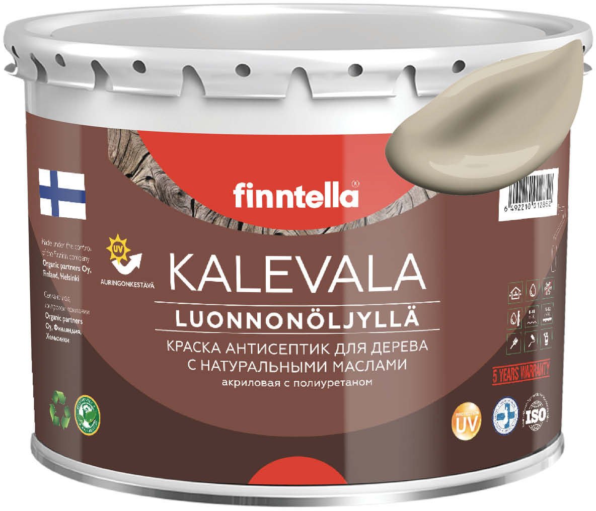 

Краска Finntella Kalevala Norsunluu F-13-1-3-FL097 2.7 л (бежевый)