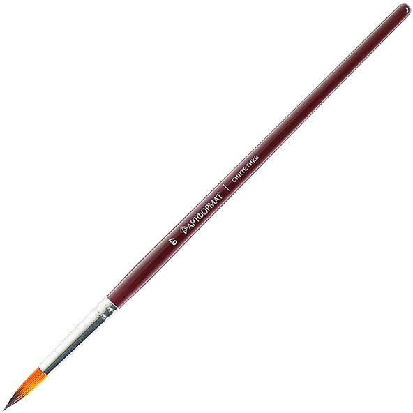 

Кисть для рисования АртФормат №7 AF15-021-07 (круглая, синтетика)