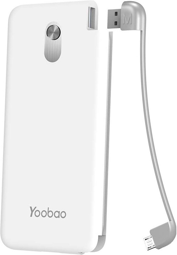 

Внешний аккумулятор Yoobao S10K microUSB (белый)