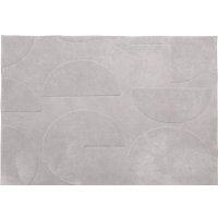 Ковер для жилой комнаты AksHome Homely RD 13 (80x150, светло-серый)