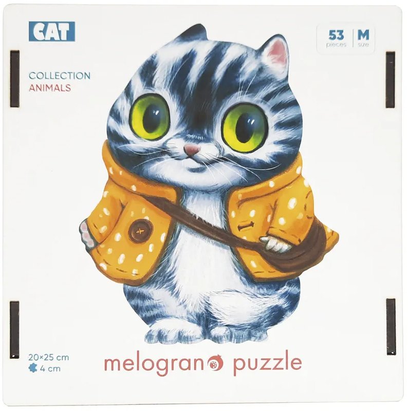

Пазл Melograno Кот в курточке MPZCAN25-M (53 эл)