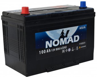 Автомобильный аккумулятор Nomad Asia 6СТ-100р (100 А·ч)