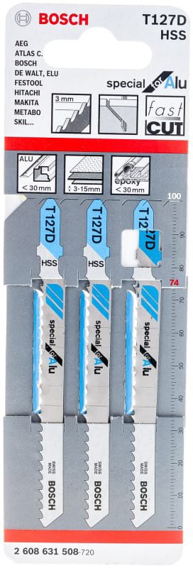 

Набор пильных полотен Bosch T127D 2608631508 (3 шт)