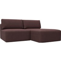 Угловой диван Лига диванов Лига-060 НПБ угол универсальный 129503 (замша Joly 09 бордовый)