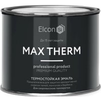Эмаль Elcon Термостойкая до 700C 0.4 кг (серебристый)