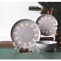 Столовый сервиз Arya Christmas Siberia 8680943243096 (12шт, серый)