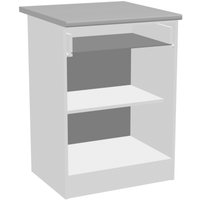 Шкаф напольный Сокол Мебель ТК-06.1 (белый/дуб сонома)