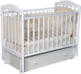 Классическая детская кроватка Ray Erika 3 (белый)