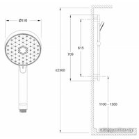 Душевой гарнитур  Jacob Delafon Awaken Organic [E99899RU-CP]