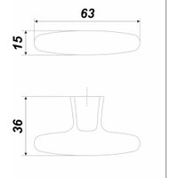 Ручка мебельная Boyard Thor RC304TFL.4