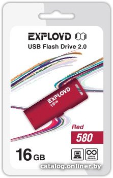 Exployd 580 16GB (czerwony) [EX-16GB-580-Red]