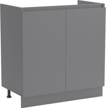 Шкаф напольный Артём-Мебель Мэри 800мм СН-114.215 (серый графит)