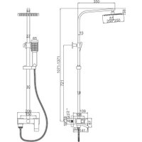 Душевая система  Ledeme L72417D-1