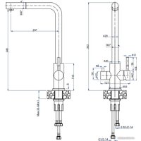 Смеситель GranFest QUARZ GF-Z5421 (песочный)