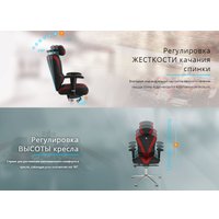Офисное кресло Kulik System Victory Design азур (серый с подголовником)