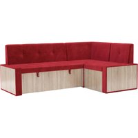Угловой диван Мебель-АРС Таллин 191x83x121 (кордрой красный)