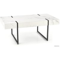 Журнальный столик Halmar Blanca 110x60x43 (белый мрамор/черный)