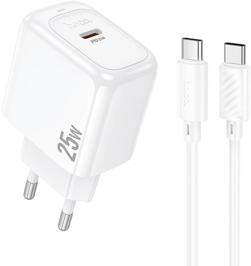 

Сетевое зарядное Hoco CS53A USB Type-C (белый)