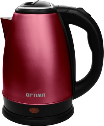 Электрический чайник Optima EK-1808SS (вишневый матовый)