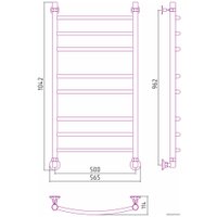 Полотенцесушитель Стилье Аксиома-20 1000х500 00662-1050