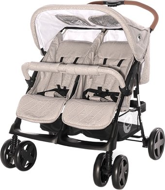 Коляска прогулочная «книга» Lorelli Twin 2021 (бежевый)